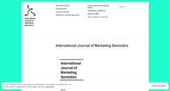 Desktop Screenshot of ijmarketingsemiotics.com